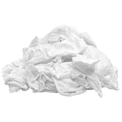 New White Knit T-Shirt Rags – 5 lbs. Compressed Box Multipurpose Cleaning Cloths