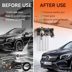 NOORSUMD Pressure Washer Gun Holder,Foam Cannon 1.8 x 7.9 x 3.8 inches, Black
