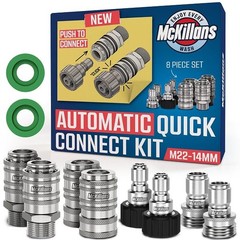 McKillans® 2025 Automatic M22-14mm Pressure Washer Quick Connects