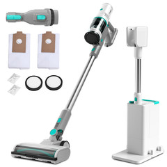 HAUSHOF Cordless Vacuum Cleaner with Auto Empty Station HEPA Filter 250W Motor
