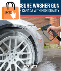 Short Pressure Washer Gun with Replacement Stubby [Non-Swivel]