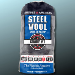 Rhodes American Steel Wool Medium Grade #1 – 12 Pad