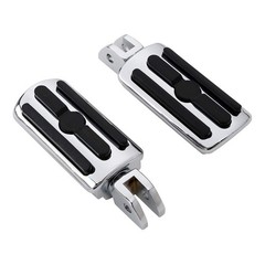 Chrome Foot Pegs Footrests for Harley FXBB Street Bob 107 2018-2025
