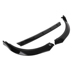 3PCS Front Bumper Lip for 2021-2023 Camry Glossy Black PP Plastic Air Dam