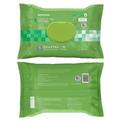McKesson Flushable* Personal Wipe 7.5 x 12.5″ DXLF96 1 Pack 96 Wipes