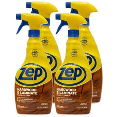 Zep Hardwood and Laminate Floor Cleaner – 32 Oz (Case of 32 Fl (Pack 4)