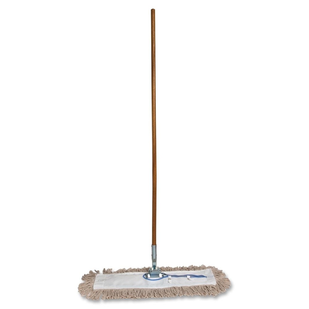 Genuine Joe GJO54101_35 Dust Mop 24″ Cotton Head 60″ Handle