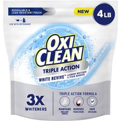 OxiClean Triple Action White Revive Laundry Whitener and 64 Ounce (Pack of 1)