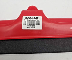 Ecolab 22 in Red Floor Squeegee Red, New-Free Shipping