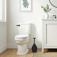 Korky BeehiveMAX Hideaway – Heavy Duty Toilet Plunger with Holder in Black