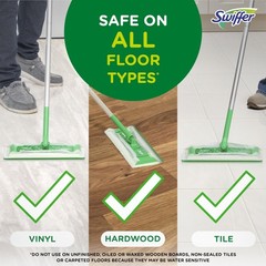 Swiffer Sweeper Wet Mopping Pad Refills for Floor 12 Count (Pack of 1), White