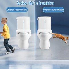 Automatic Toilet Flusher Kit, Touchless Motion 3.5 x 1.7 x inches, ‎White