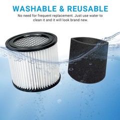 Zibopon 90398 Shop Vac Filters Replacement for 90398 shop vac filter(white)