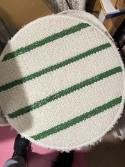 EACH Commercial Low-Profile Carpet Bonnet with Green Scrubber Strips /19″(S)