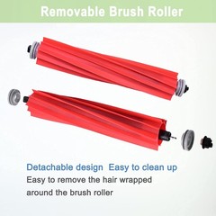Roborock Compatible Replacement Parts 2+4+4+6 pack, Red, Black, White, Gray