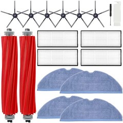 Roborock Compatible Replacement Parts 2+4+4+6 pack, Red, Black, White, Gray