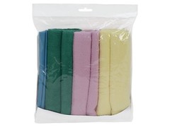 Genuine Joe 4 Pack Assorted Microfiber Cleaning Cloths