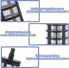 2 Pack Garden Hose Filters for Inner Diameter 3/8″ to 1/2″ Classic