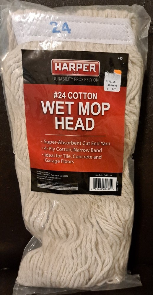 Cotton Mop Head 485 Harper 485 null 081789004854 White 24 Oz