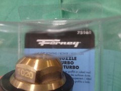 NEW FORNEY 75161 1/4″ FNPT ROTATING TURBO NOZZLE 4.5 ORFICE 5100 PSI