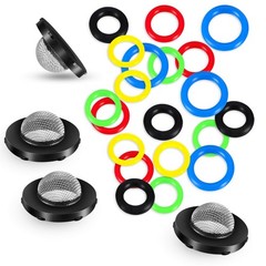 48 Pieces O-Ring Power Pressure 1 inches, Blue, Red, Green, Black, Yellow