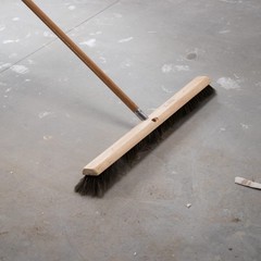 Marshalltown Wide Block Horsehair Broom Concrete 24 Inch Natural Horsehair Wide