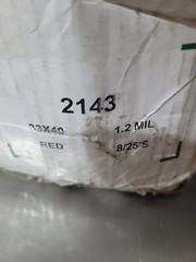 Stericycle 33 Gallon Red Bags for Biohazardous Waste sku# 2143 Case 8 rolls/25ea