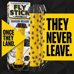 Sticky Fly Stick (2 Pack), for Mosquitoes, Trap YELLOW