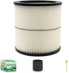 1 Pack 17884 Vacuum Cartridge Filter Replacement 1 Pack+1 Foam Sleeve