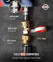 Swivel Gun Pro – Swivel High Pressure Water Handle with 3/8″ Male Plug and 1/4”