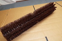 OUTDOOR SWEEPER SCRUB BRUSH BROOM POLYETHYLENE 18″ X 4″ ROUND RUGGED POOL RUGS