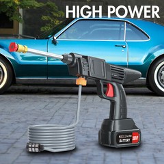 Electric High Pressure Water Spray Car Gun Portable Cordless Washer Cleaner Yard