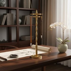 14 Hook Brush Rack Detachable Desk Accessory 360 Degree Rotation
