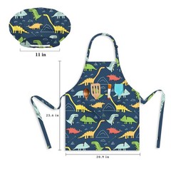 Kids Apron for Boys, Unisex Apron With Adjustable Neck strap, Kitchen Bib Apr…