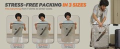 Rechargeable Wireless Pump Travel Storage Bags Set – 20 Pack Portable Space