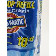 Vileda O-Cedar Roll-O-Matic 10″ Roller Mop Refill Blue Sponge Industrial NEW