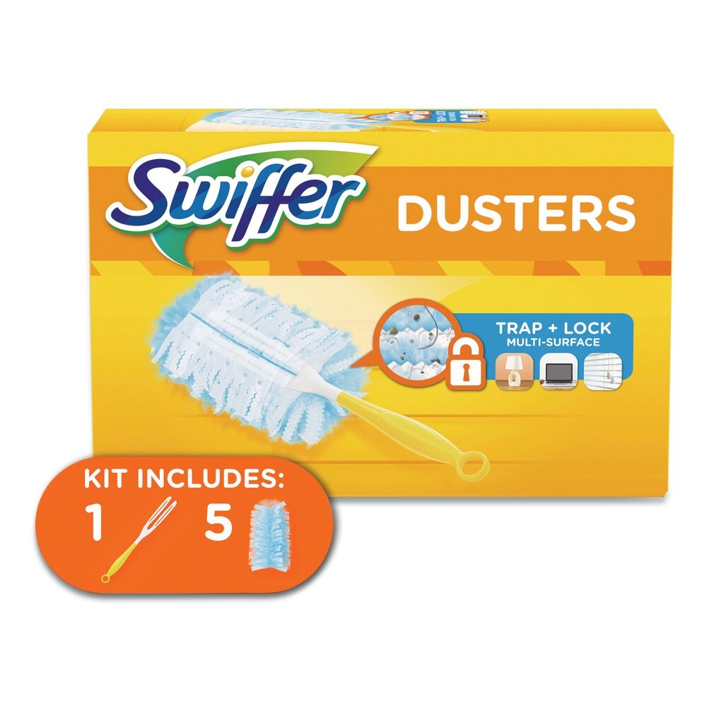 Swiffer 11804KT 6″ Handle Dusters Starter Kit – Blue/Yellow (1-Kit) New