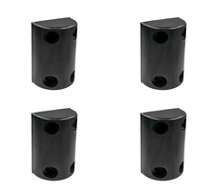 4Pk 8″x5-1/4″x3-1/2″ Rubber Dock Bumper with 4 Hole Impact Resistant Half-Oval