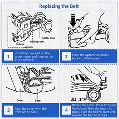 Belts Compatible for Kenmore Cleaner Belt 20-5218 CB3 PH5 kc28sbztz000 5PH282