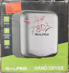 Alpine Industries Hemlock Commercial Brushed Stainless Steel Automatic HandDryer