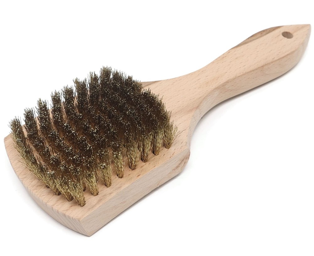 Brass Wire Utility Scrub Brush for Cleaning 9″ Hardwood 9-Inch Long,
