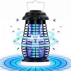 Cordless Bug Zapper4200V RechargeableWaterproof Mosquito Fly Trap Indoor Outdoor