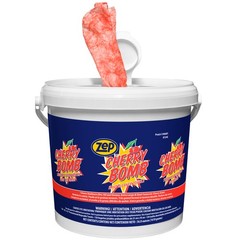 Zep Cherry Bomb Hand Cleaner Towels – 130 Towels Per Bucket (Case of 4)