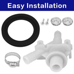 1 Kit 385311641 RV Toilet valve & flush ball seal parts, toilet White&Black