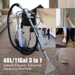 40L 3in1 Commercial Carpet Cleaning Machine, Vacuum Cleaner Extractor