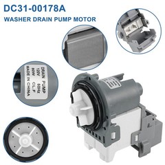 AMI PARTS DC31-00178a Washer Drain Pump Motor Replaces Grey and White