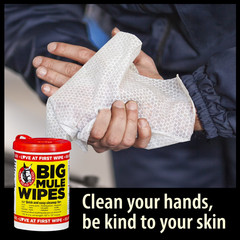Big Mule Wipes 10″X12″ Heavy Duty Cleaning Wipe, 72 Count