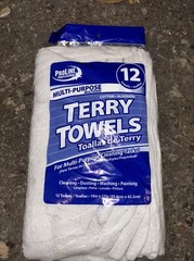 PRO-LINE PROFESSIONAL TERRY TOWELS -12 TOWELS PER PACKAGE – Cotton – 14x17in