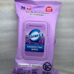 Set of 2 Disinfex Lavender Disinfecting Wipes Lavender Scent New EPA# 98194-1
