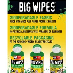 Big Wipes Multi-Surface Pro+ Super Absorbent Wipes – 80 Wipes